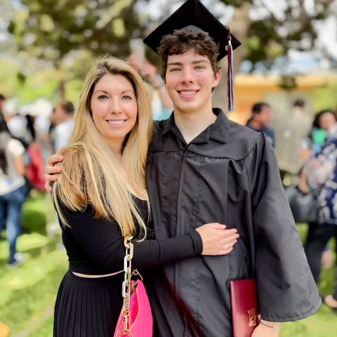 Wesley and Preston at Prep's 2025 graduation ceremony
